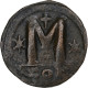 Justin I, Follis, 518-527, Constantinople, Bronze, TB - Bizantinas