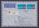 Flugpost Air Mail Schweiz R Brief Paar 40c Sonder R-Zettel FLUGHAFEN ZÜRICH 58 - Cartas & Documentos