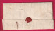 GRIFFE PURIFIEE A TOULON EN ROUGE AU RECTO ALGER POSS AFR 1837 POUR MENS ISERE LETTRE - 1801-1848: Precursori XIX