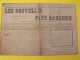 Journal Les Nouvelles Du Pays Baugeois. Baugé (49). N° 30 Du 28 Juillet 1929. Durtal Longué Noyant Seiches Tiercé - Pays De Loire