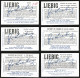 6 Sammelbilder Liebig, Serie Nr.: 1166, Facons De Dormir, Schlafgewohnheiten In Japan, New York, Neuguinea, Afghanistan  - Liebig