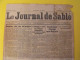 Le Journal De Sablé (Sarthe) N° 37 Du 19 Septembre 1942. Collaboration. Pétain Fuhrer Guerre Vichy Dakar Stalingrad - Guerra 1939-45