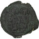Justin II Et Sophie, Follis, 568-569, Constantinople, Bronze, TB+ - Byzantine