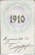 Bv461 Cartolina A Rilievo Augurale 1910 - Other & Unclassified