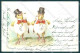 Greetings Easter Humanized Dressed Chick Egg Cartolina Postcard TW1825 - Otros & Sin Clasificación