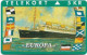 Denmark - KTAS - Ships (Green) - Europa - TDKP093 - 07.1994, 2.000ex, 5kr, Used - Denemarken