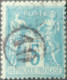 R1311/2965 - FRANCE - SAGE TYPE II N°75 >>>>> Cachet Du Jour De L'an :  " 10 " Dans Un Petit Cercle - 1876-1898 Sage (Type II)