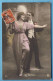 DANCE - Couple - Woman & Man Dancing The Tango - 1916 RPPC - Baile