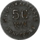 France, Société Des Commerçants - Dunkerque, 5 Centimes, 1921, TTB, Iron - Monétaires / De Nécessité