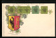 AK Briefmarken Aus Dem Schweizer Genf Mit Wappen  - Briefmarken (Abbildungen)