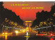 75-PARIS L AVENUE DES CHAMPS ELYSEES ET L ARC DE TRIOMPHE-N°4156-C/0149 - Champs-Elysées