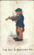 „I've Got A Fiddling Job”, The Alpha Postcard, Signiert “..Carter”, Gelaufen 1919, Einstichloch, Altersspuren - Musica E Musicisti