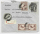 CONGO BELGE 1FR25 PAIRE +1 DEFAUT+PA 1FR DEFAUT LETTRE COVER AVION LEOPOLDVILLE 1939  TO COQUILHATVILLE - Storia Postale