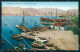 Palermo Città Porto Barche Cartolina RB9696 - Palermo