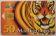 Estonia 50 Kr. Chip Card - Year Of The Toger - Estonie