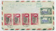 PERSIA IRAN  2R BANDE DE 4+ D50X2  AU VERSO LETTRE COVER AIR MAIL SAZY TO SUISSE - Iran