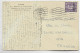 ENGLAND TANGIER 3D SOLO CARD TANGER MAROC BRITISH 15 MAY 1953 TO FRANCE - Morocco Agencies / Tangier (...-1958)