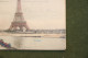 Delcampe - Carte Postale Paris La Tour Eiffel Et La Seine - Bateaux Animée - Cachet Arrivée à 5555 Bièvre - Tour Eiffel