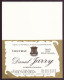 CARTE PUBLICITAIRE VIGNERON ENCAVEUR A VOUVRAY DANIEL JARRY - Visiting Cards