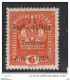 TRENTINO: 1918  SOPRASTAMPATO  -  6 H. ARANCIO  N. -  G. OLIVA  -  SASS. 3  -  SPL - Trentino