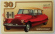 Estonia 30 Unit Chip Card - Citroen DS19 - Estland