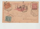 Umberto I° Intero Postale C.10-93, Spedita Nel 1893 Con Raccomandata E Aggiunta Di Francobolli Per C.25 - Stamped Stationery