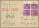 DDR, 1950, Brief, Viererblock - Autres & Non Classés