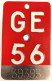Velonummer Genf Genève GE 56 - Kennzeichen & Nummernschilder