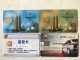 CHINA   4 CARDS PETROLE GAZ - Olie