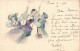 ILLUSTRATEUR - Des Jeunes Femmes Jouant à La Balançoire - Colorisé - Carte Postale Ancienne - Unclassified