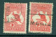 Australie   Yvert 2 Par 2   Ou  Michel  5 I Et 5  II    Ob  TB   Type  I Et II   - Usados