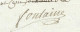 N°1909 ANCIENNE LETTRE SIGNE FONTAINE ET HONORE DAMIENS ( A Dechiffrer ) DATE 1787 - Documents Historiques