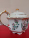 VINTAGE SADLER TEAPOT ASIAN FLORY IVORY - Sadler