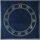 Superbe Tapis En Velours Bleu Profond De Tirage Pour Cartomancie  - Smir De France - Religion & Esotericism