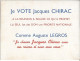 LA REUNION        JACQUES CHIRAC ET AUGUSTE GROS CARTE RARE  2 SCANS - Saint Denis