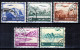 Switzerland / Helvetia / Schweiz / Suisse 1941 ⁕ Airmail / Flugzeug über Landschaften ⁕ 5v Used - Gebruikt