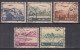 Switzerland / Helvetia / Schweiz / Suisse 1941 ⁕ Airmail / Flugzeug über Landschaften ⁕ 5v Used - Used Stamps
