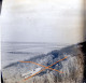 Delcampe - Vier Glasplaten Blankenberge. Zeedijk, Badkarren (1925) - Glass Slides