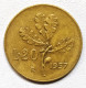 Italie - 20 Lire 1957 - 20 Liras