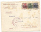 1914/15 German Occupation Belgium In World War 1 Postal History #2 Covers With Multi Frankings "BELGIEN" From Brussels - OC38/54 Occupation Belge En Allemagne