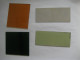 Delcampe - Transparante Glasplaat, Feuilles De Vert Colore, Etc. - Material Y Accesorios