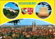 Ansichtskarte Regensburg Walhalla, Befreiungshalle, Panorama Mit Dom 1995 - Regensburg