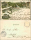 Litho AK Hannover Litho AK: Heerhauser Allee, Schloss, Palmengarten 1898  - Hannover
