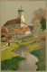 Ansichtskarte  Künstlerkarte: Kirche Am Fluss 1908  - 1900-1949