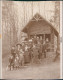Foto Braunschweig Gruppenbild Vor Holzhütte Im Wald 1913 2 Privatfoto - Braunschweig