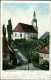 Postcard Reichenau In Sachsen Bogatynia Kirche Und Straße 1908 - Schlesien