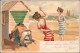 Ansichtskarte  Scherzkarte Frauen Versohlen Mann Am Strand 1901 - Humour