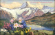 Ansichtskarte  Alpen - Diestel, Erika, Anemone Enzian 1913  - Other & Unclassified