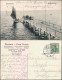 Postcard Swinemünde Świnoujście Segelboot - Landungssteg 1908  - Pommern