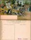 Ansichtskarte  Geschmückter Pferdewagen - Künstlerkarte 1911  - Chevaux